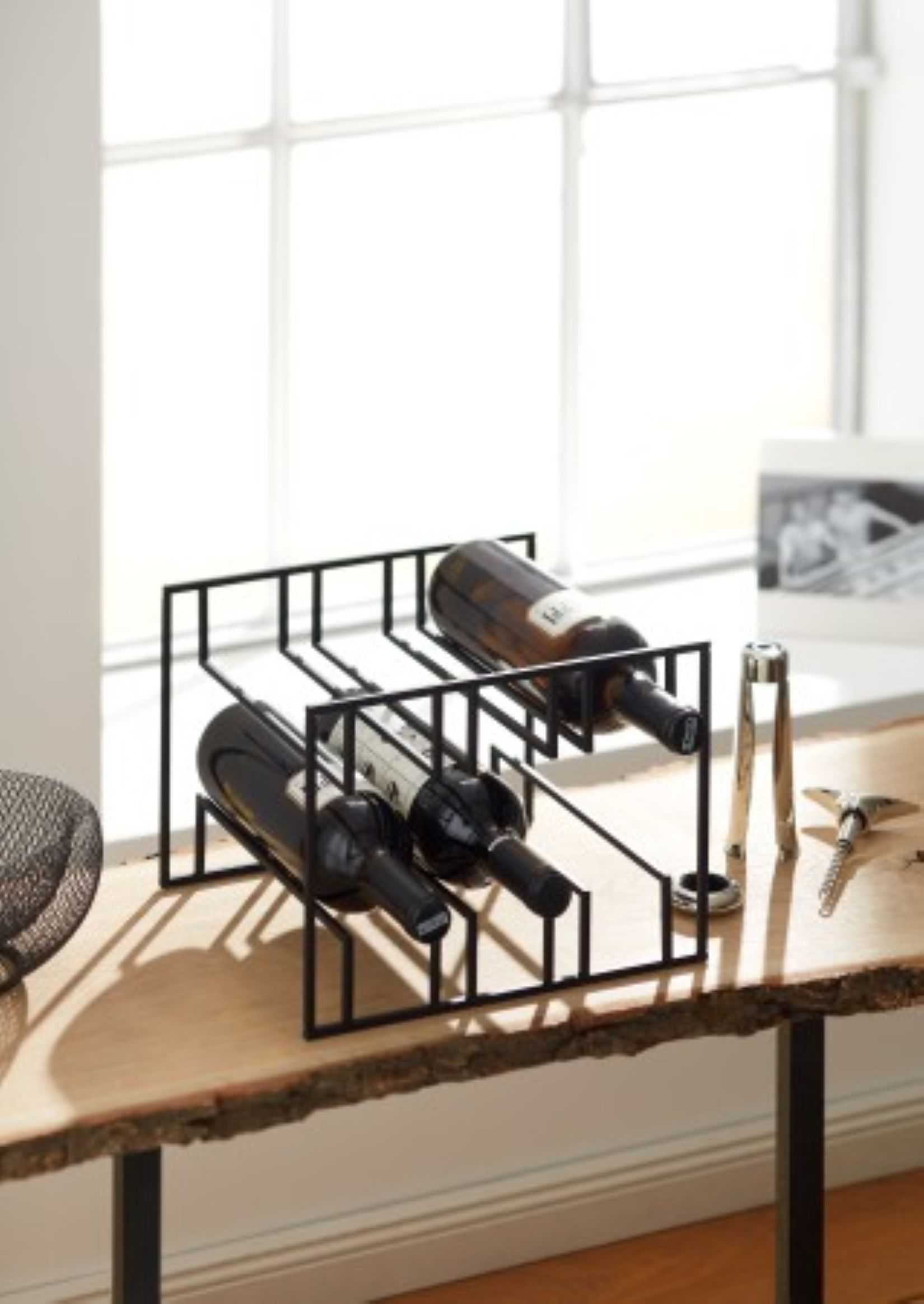 Cubo Weinregal schwarz für 6 Flaschen