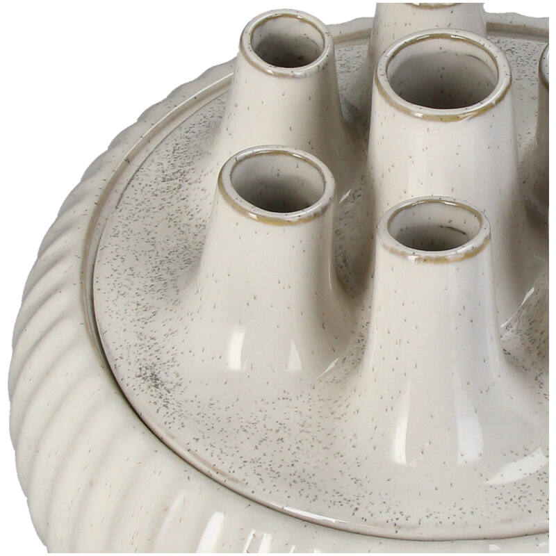 Vase Stoneware weiß 29x29x25.5cm