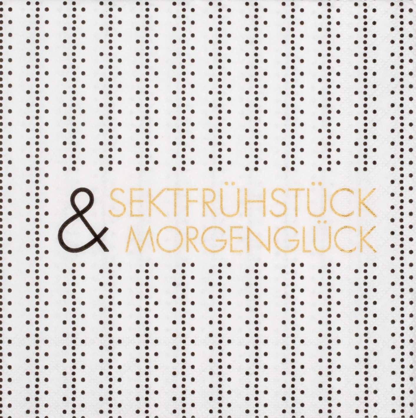 Cocktailserviette "Sektfrühstück" 25 x 25 cm Cocktailserviette "Sektfrühstück" 25 x 25 cm