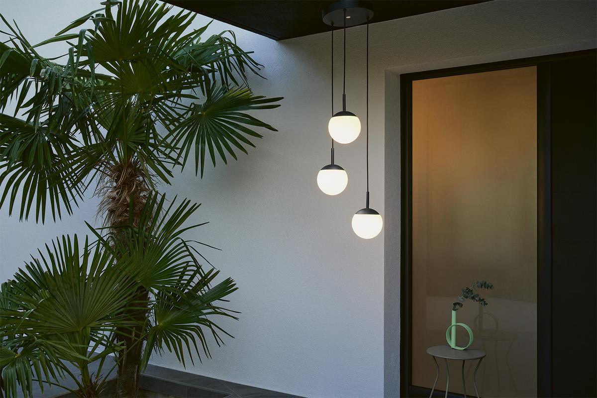 MOOON! Dreifache Hängelampe Ø15 cm