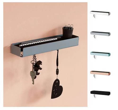 Konstantin Slawinski Key-Box grau Modernes, graues Wandregal Schlüsselbrett Key-Box von Konstantin Slawinski