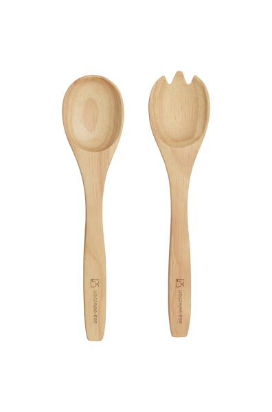 Salatbesteck Holz – Servierbesteck naturfarben 2-teilig Salatbesteck Holz – Servierbesteck naturfarben 2-teilig