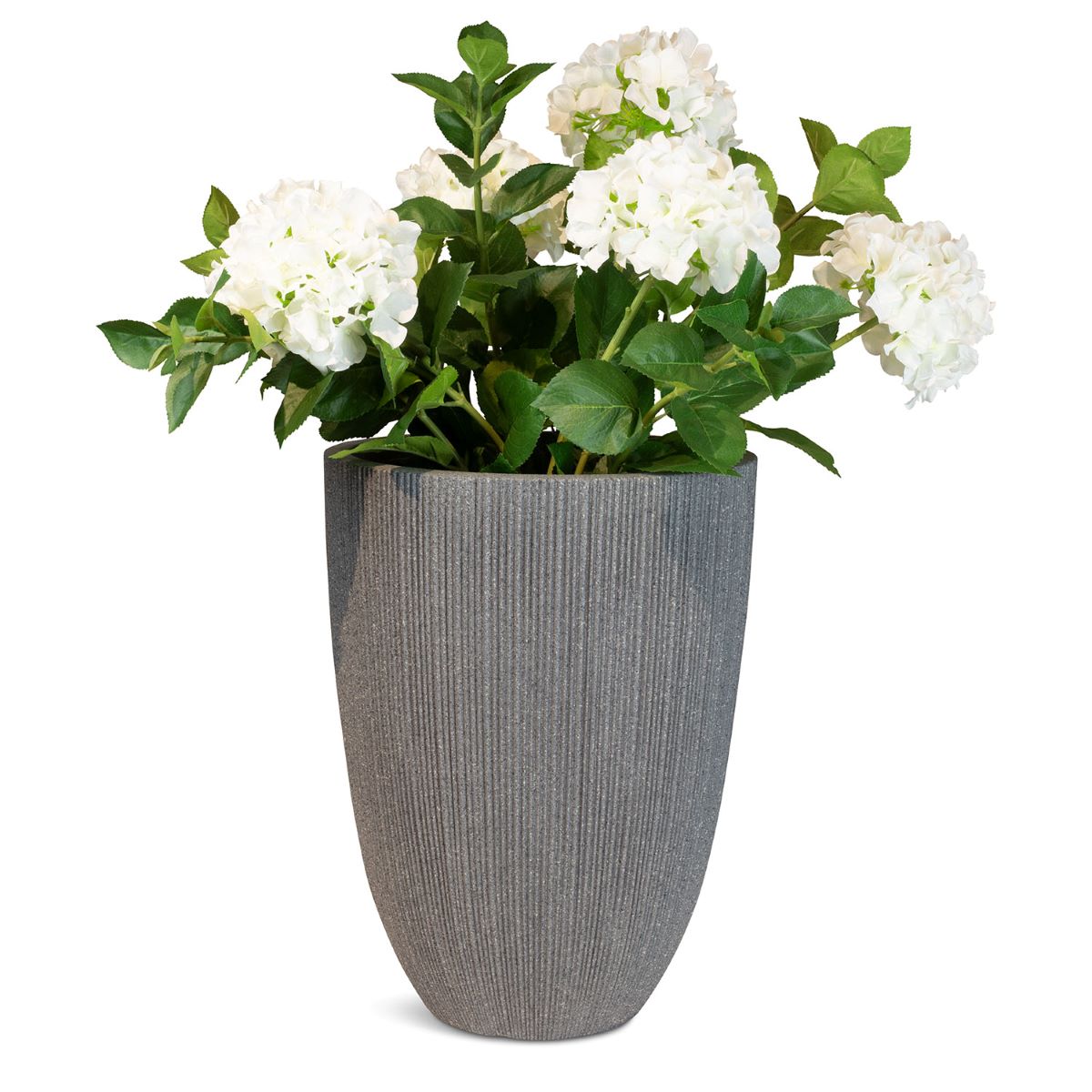 Toskana Deko Pflanzvase mit Rillen Toskana Deko Pflanzvase mit Rillen