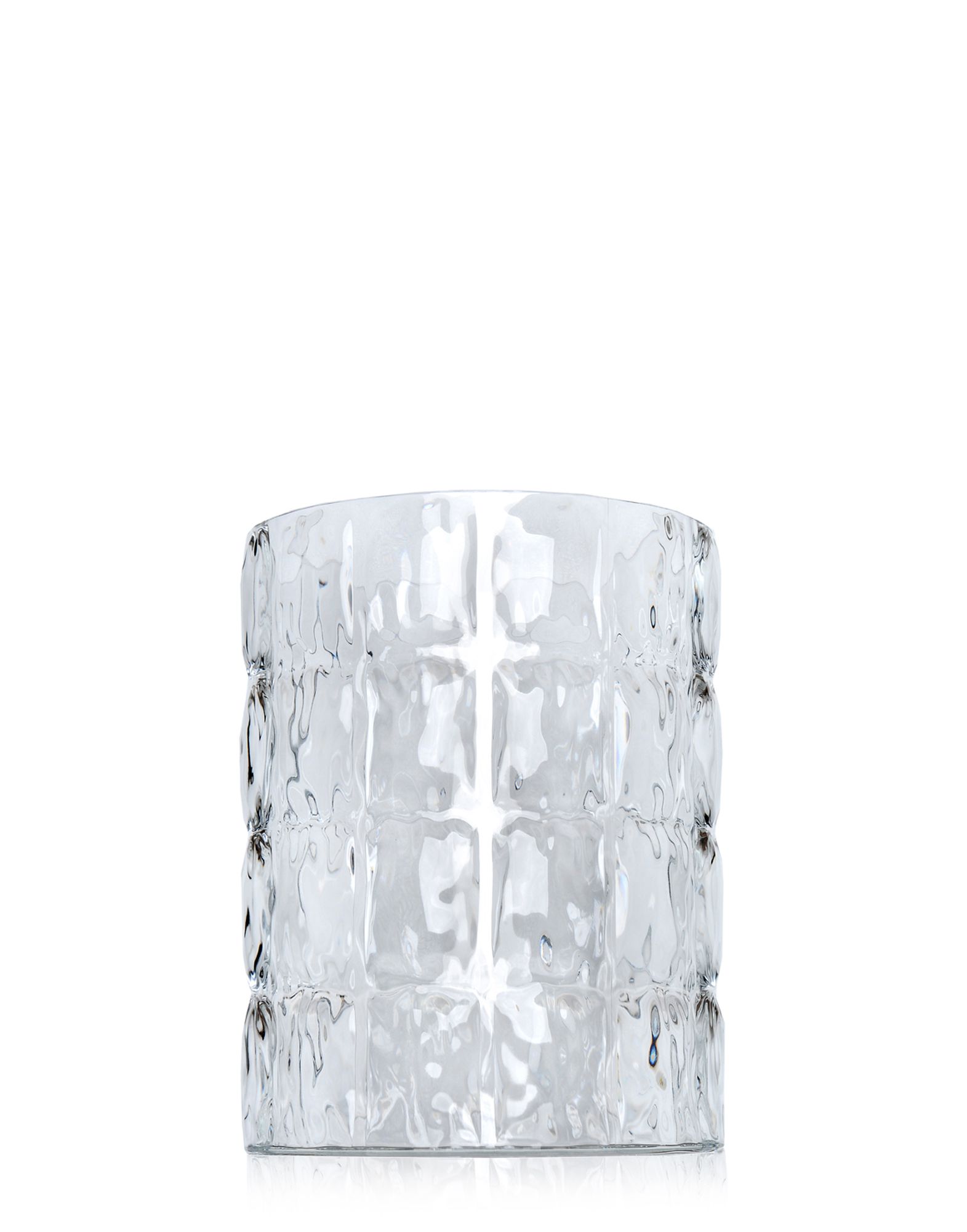 Vase Matelasse glasklar