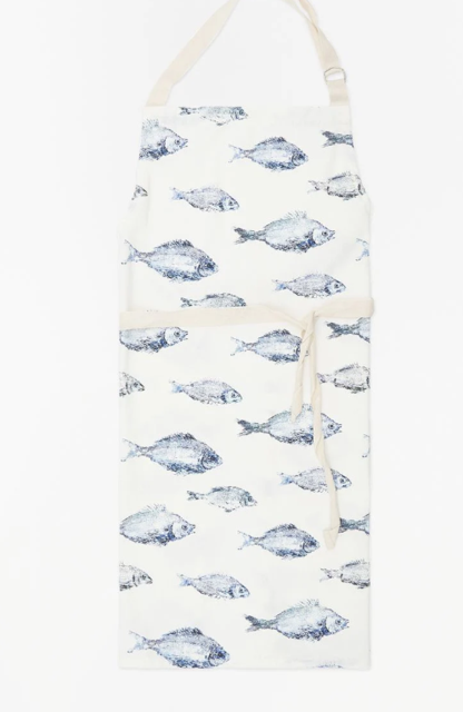 Kochschürze mit Fisch-Motiv Kochschürze mit Fisch-Motiv