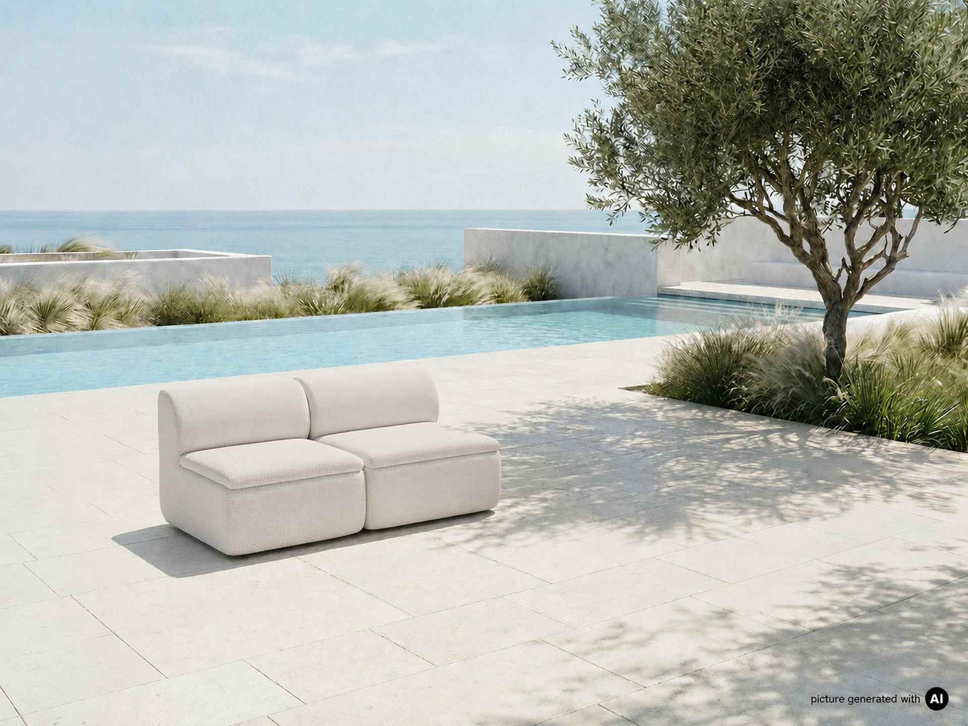 GROVA Outdoor Sofa 2-Sitzer Kombination