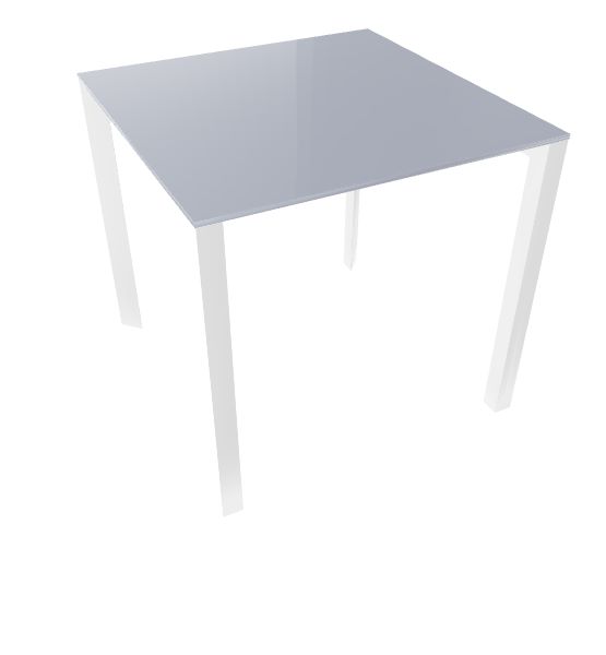 Profilo Konferenztisch 80x80 cm Compactop- Platte Perlgrau Profilo Konferenztisch 80x80 cm Compactop- Platte Perlgrau