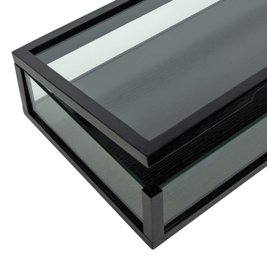 VIEW Dispaly Box Schwarz – Glas & FSC®-Holz 40x30, Höhe 12cm VIEW Dispaly Box Schwarz – Glas & FSC®-Holz 40x30, Höhe 12cm
