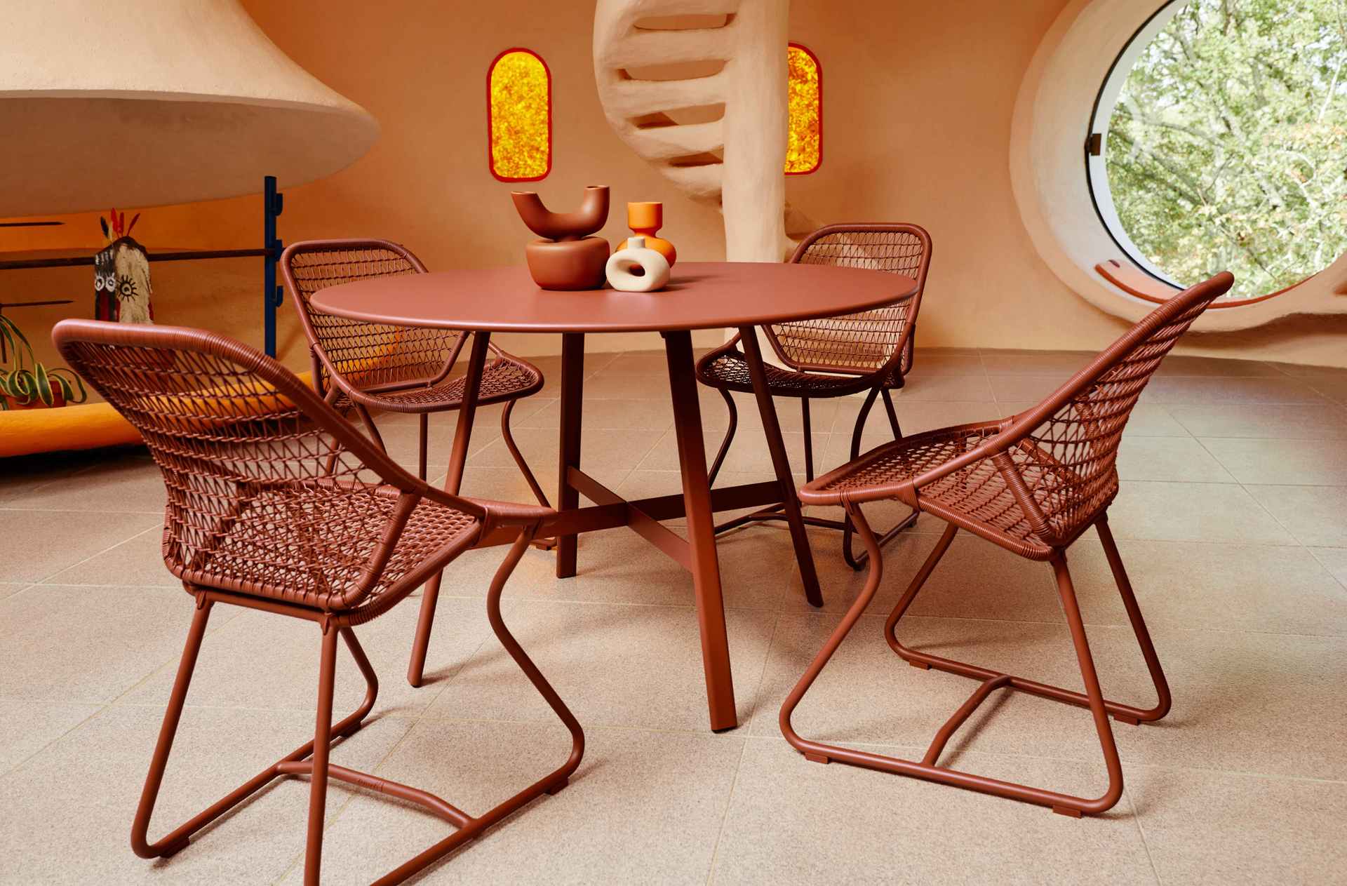 Gartentisch So'o rund Ø 117 cm Latte Beige