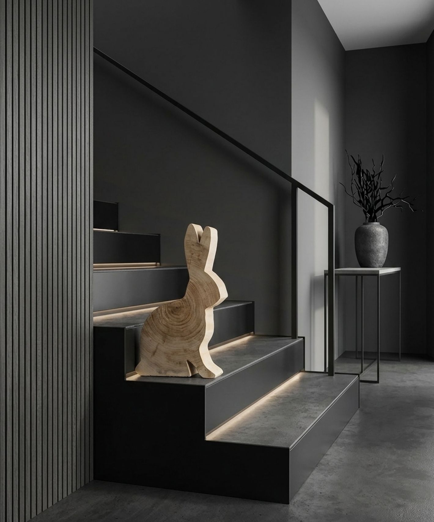 Sitzender Dekohase aus Pappelholz - natur