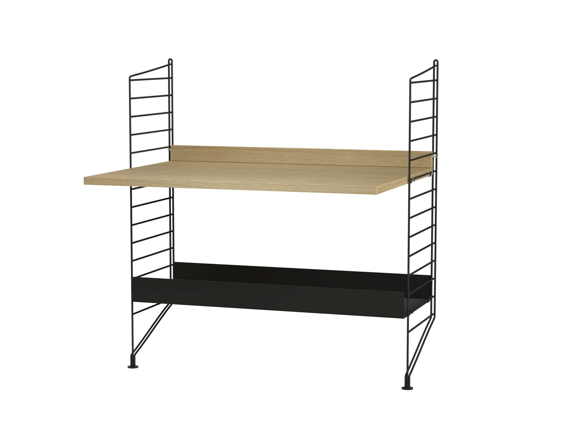 Kinderschreibtisch höhenverstellbar Schwarz Eiche/Schwarz Kinderschreibtisch höhenverstellbar Schwarz Eiche/Schwarz