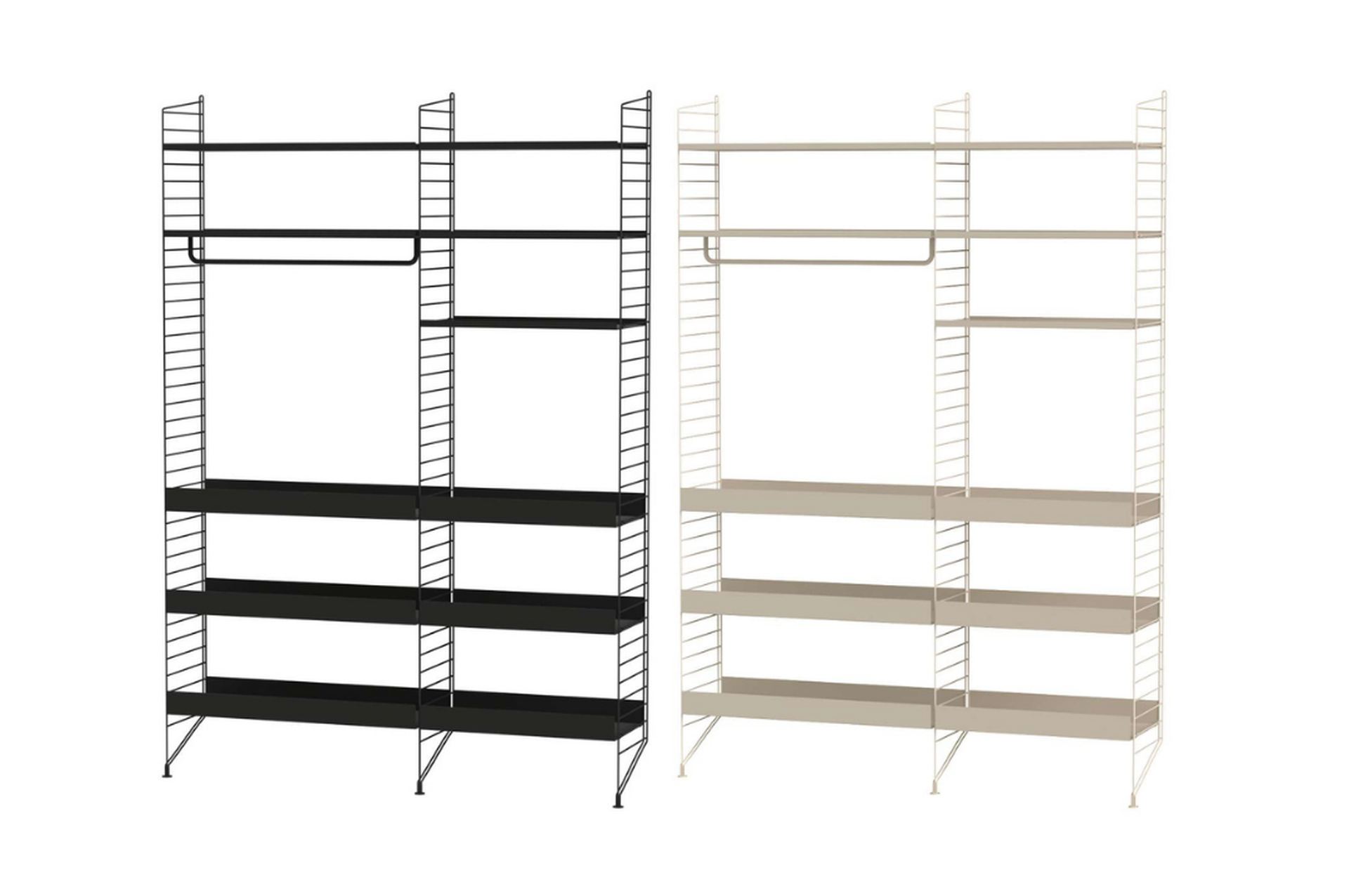 Großes Standregal funktional Schwarz