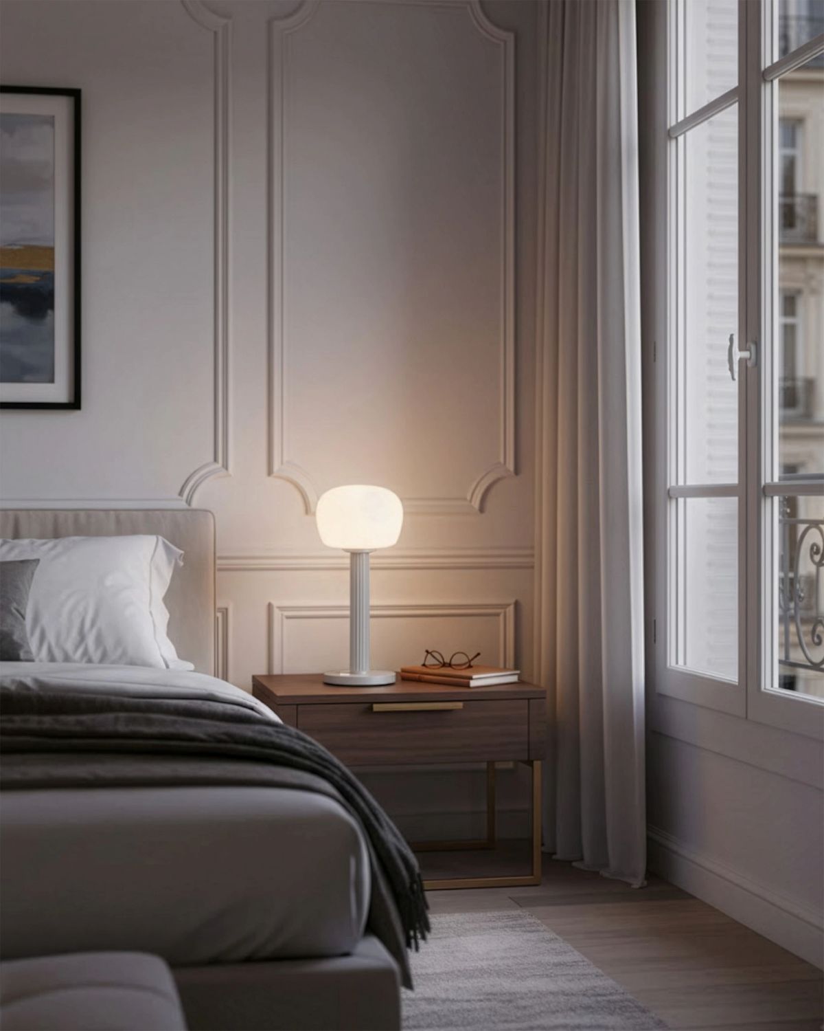 VENDOME Akkuleuchte - 30 cm, LED & Wiederaufladbar Schwarz