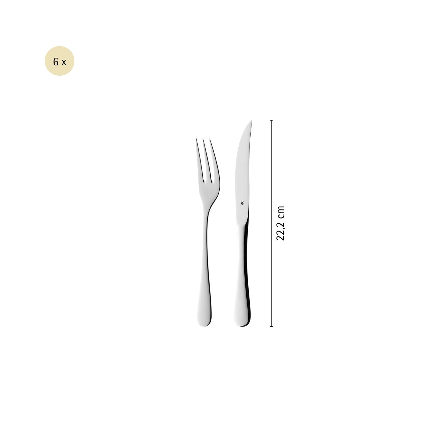 Steakmesser-Set 12-teilig in edler Holzbox