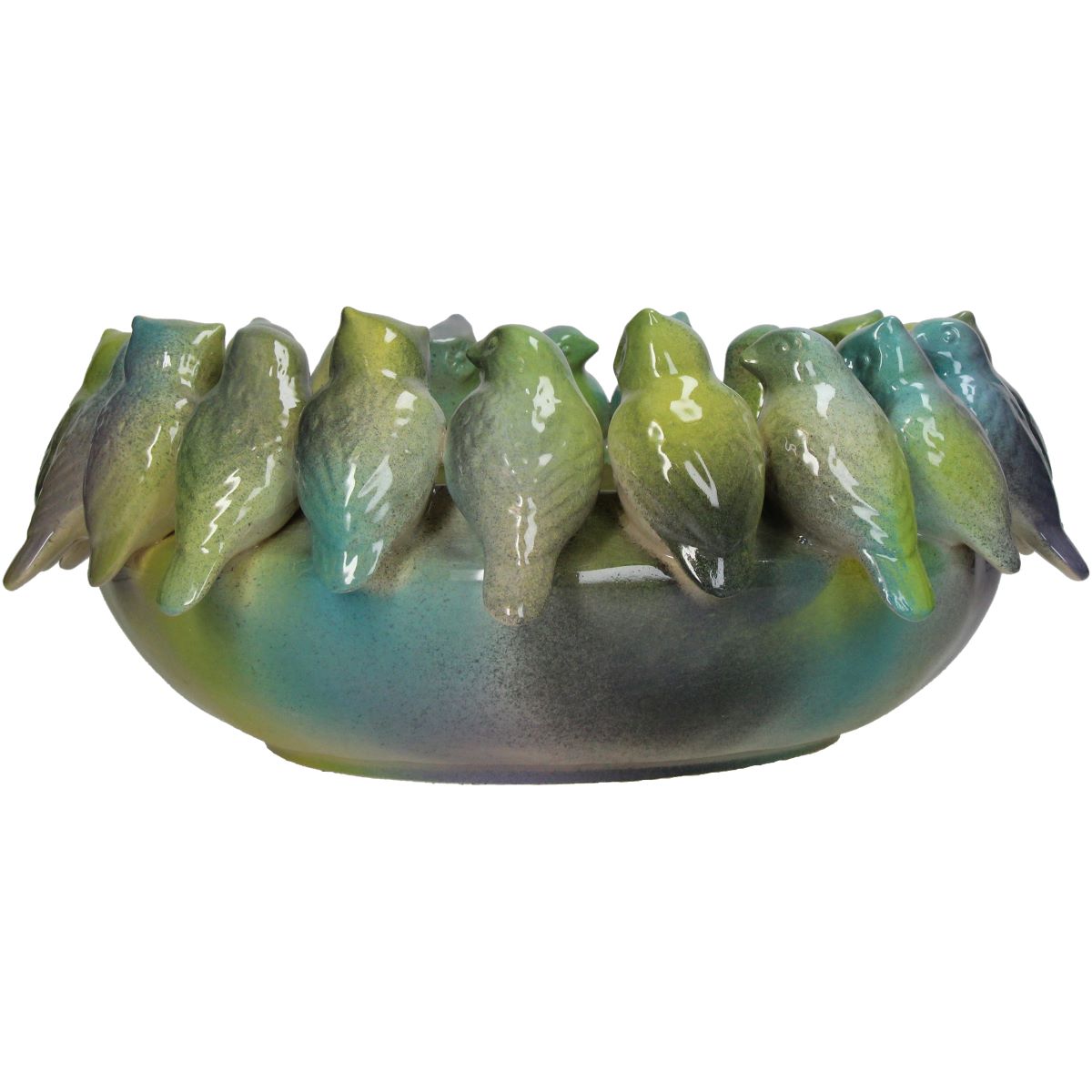 Bunte Schale "Birds" aus Keramik