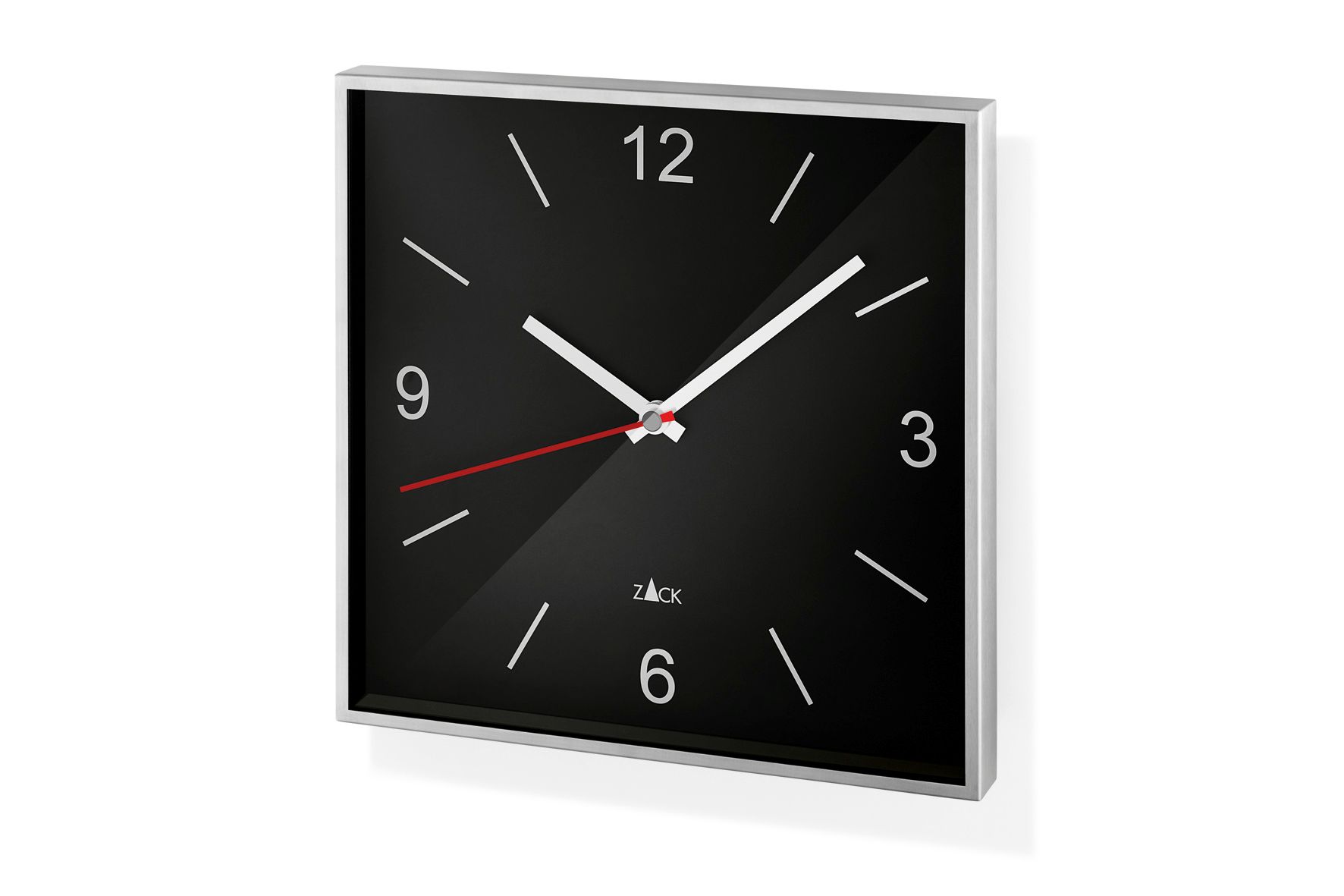 Sillar Wanduhr 26 x 26cm, schwarz - batteriebetrieben