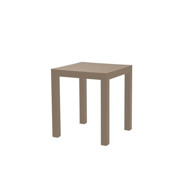 ARIA moderner Aluminiumhocker pulverbeschichtet 46 x 40 x 40 cm taupe ARIA moderner Aluminiumhocker pulverbeschichtet 46 x 40 x 40 cm taupe