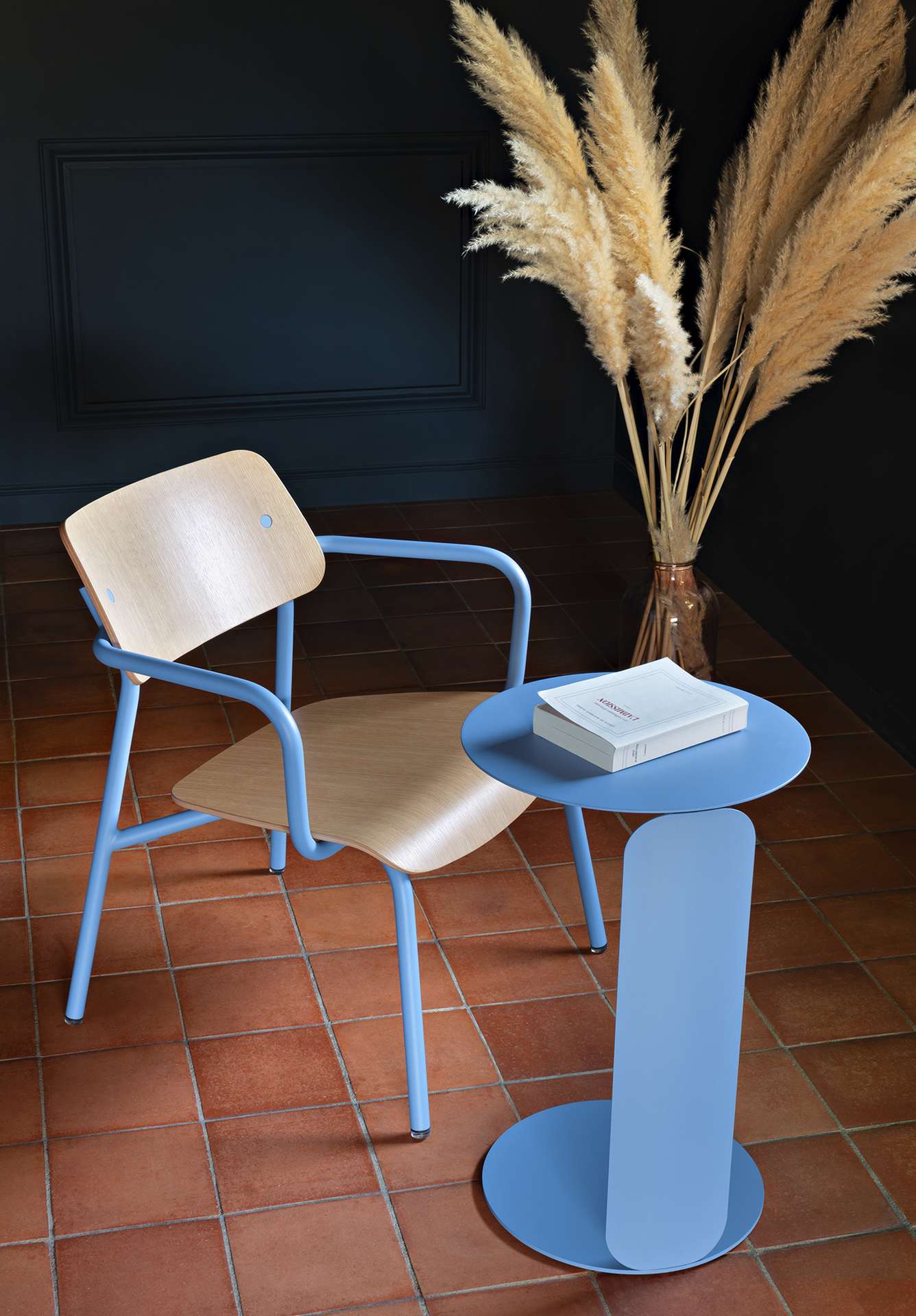 Bebop Outdoor Beistelltisch – Runder Gartentisch mit Sockelfuß