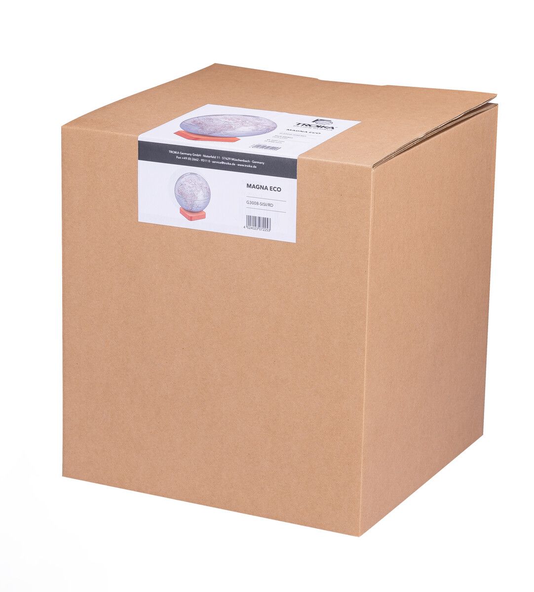 Globus "MAGNA ECO" mit Sockel rot/silber