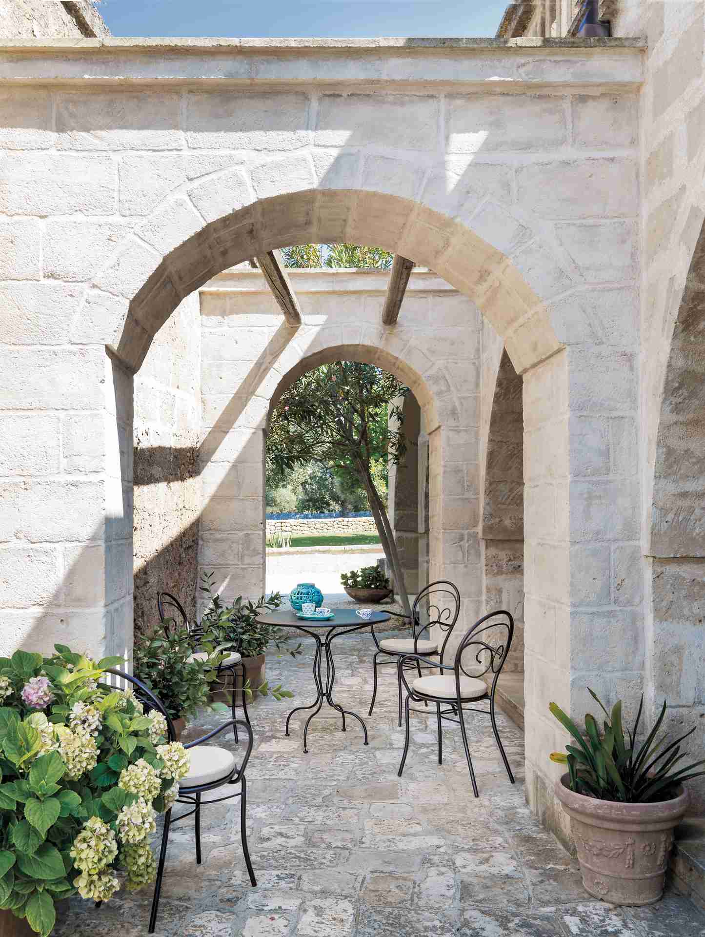 Gartensessel Mimmo Landhausstil perlweiß BS