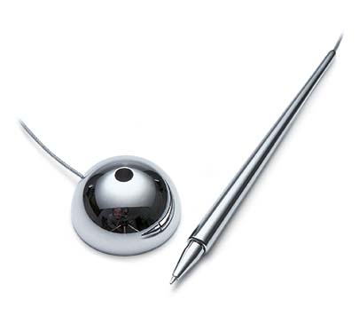 Clip Counter Stift rund mit Metallschnur - ideal für Empfangstresen Clip Counter Stift rund mit Metallschnur - ideal für Empfangstresen