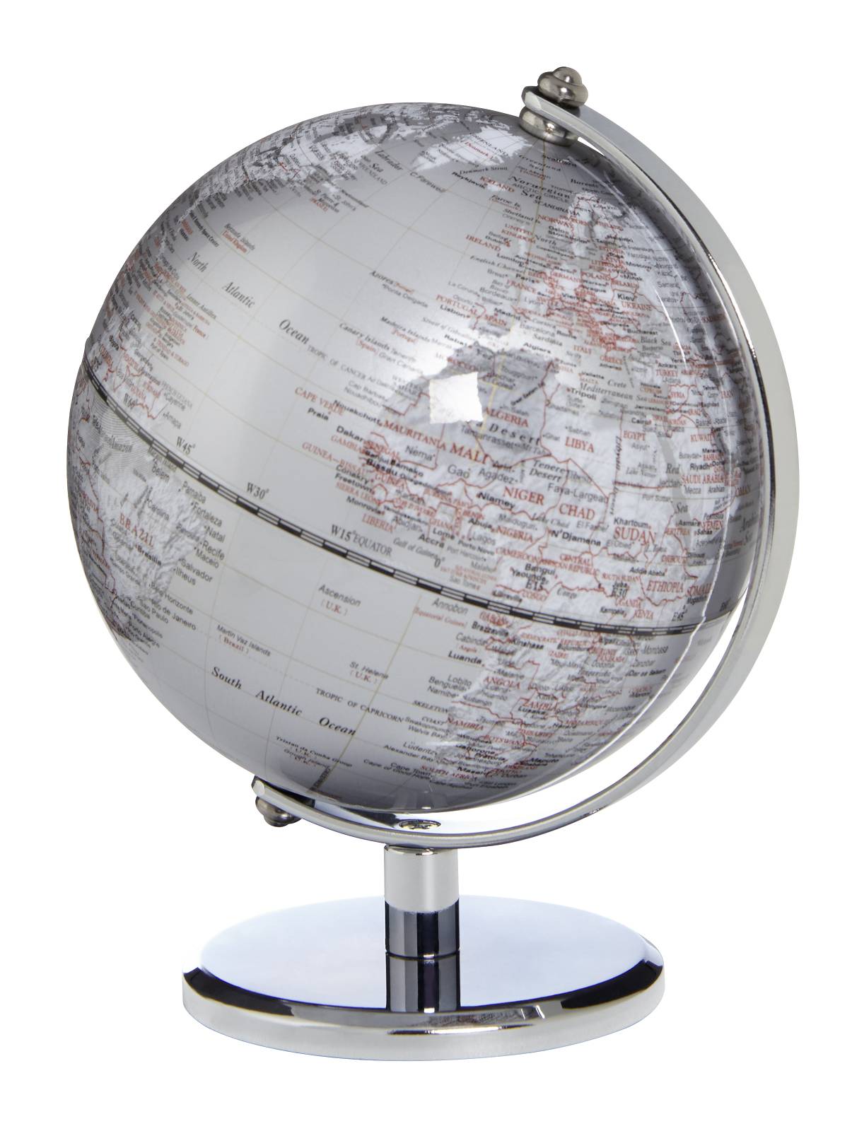 TROIKA Mini-Globus GAGARIN silver SE-0828