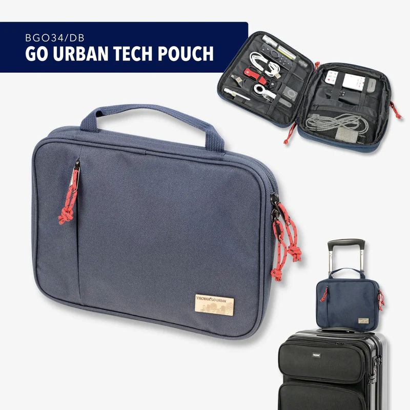 Kabeltasche GO URBAN TECH POUCH - für Elektronikzubehör aus rPET Kabeltasche GO URBAN TECH POUCH - für Elektronikzubehör aus rPET