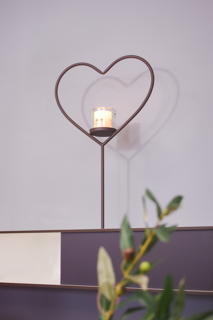 Herz Windlicht Elisa 30 cm