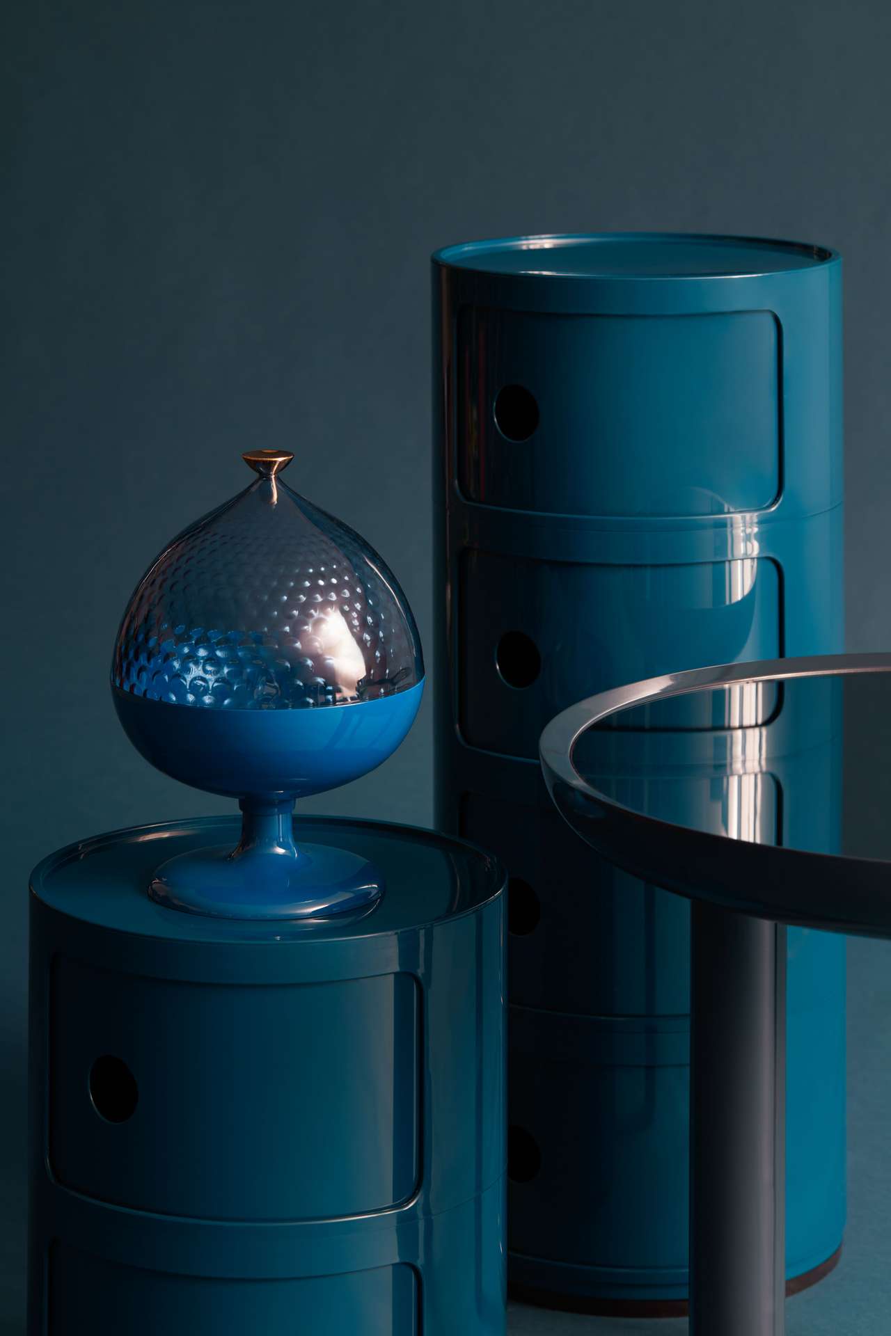 Pumo - Aufbewahrungsdose Blau/Hellblau