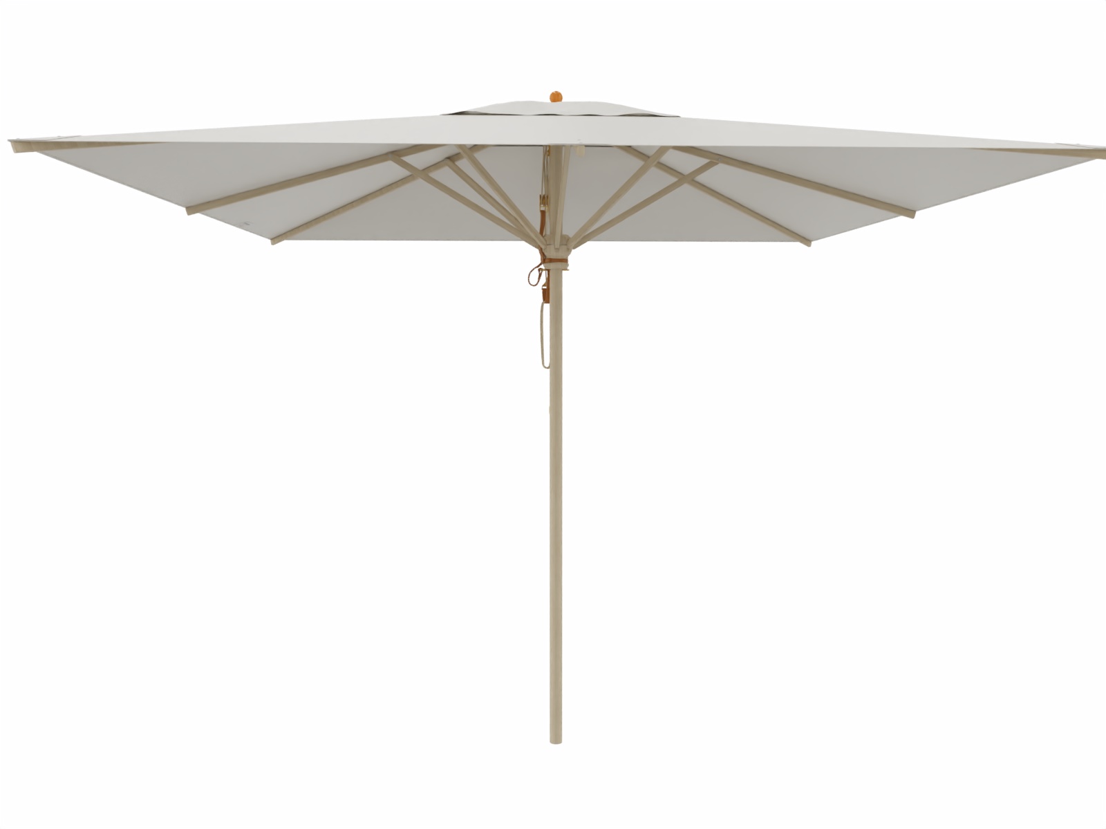 Sonnenschirm rechteckig Natur 300x300 cm mit Flaschenzug Sonnenschirm rechteckig Natur 300x300 cm mit Flaschenzug