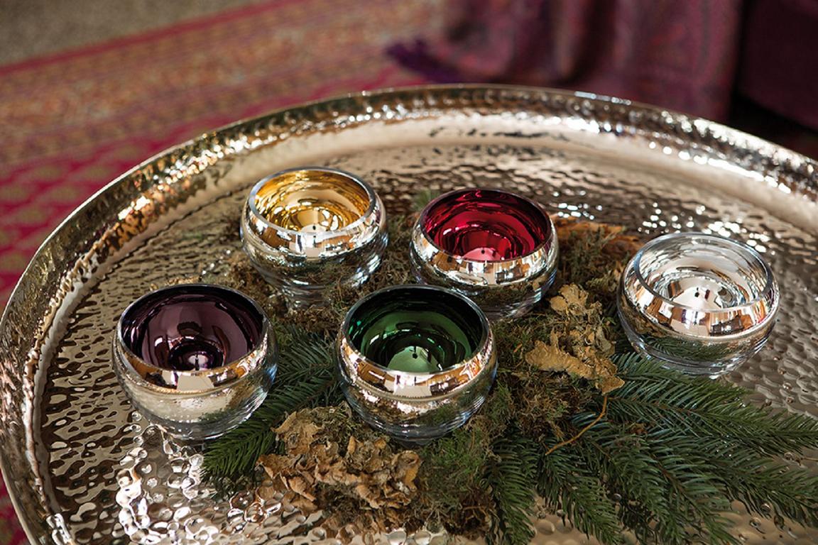 COLORE Teelichthalter aus Glas COLORE Teelichthalter aus Glas