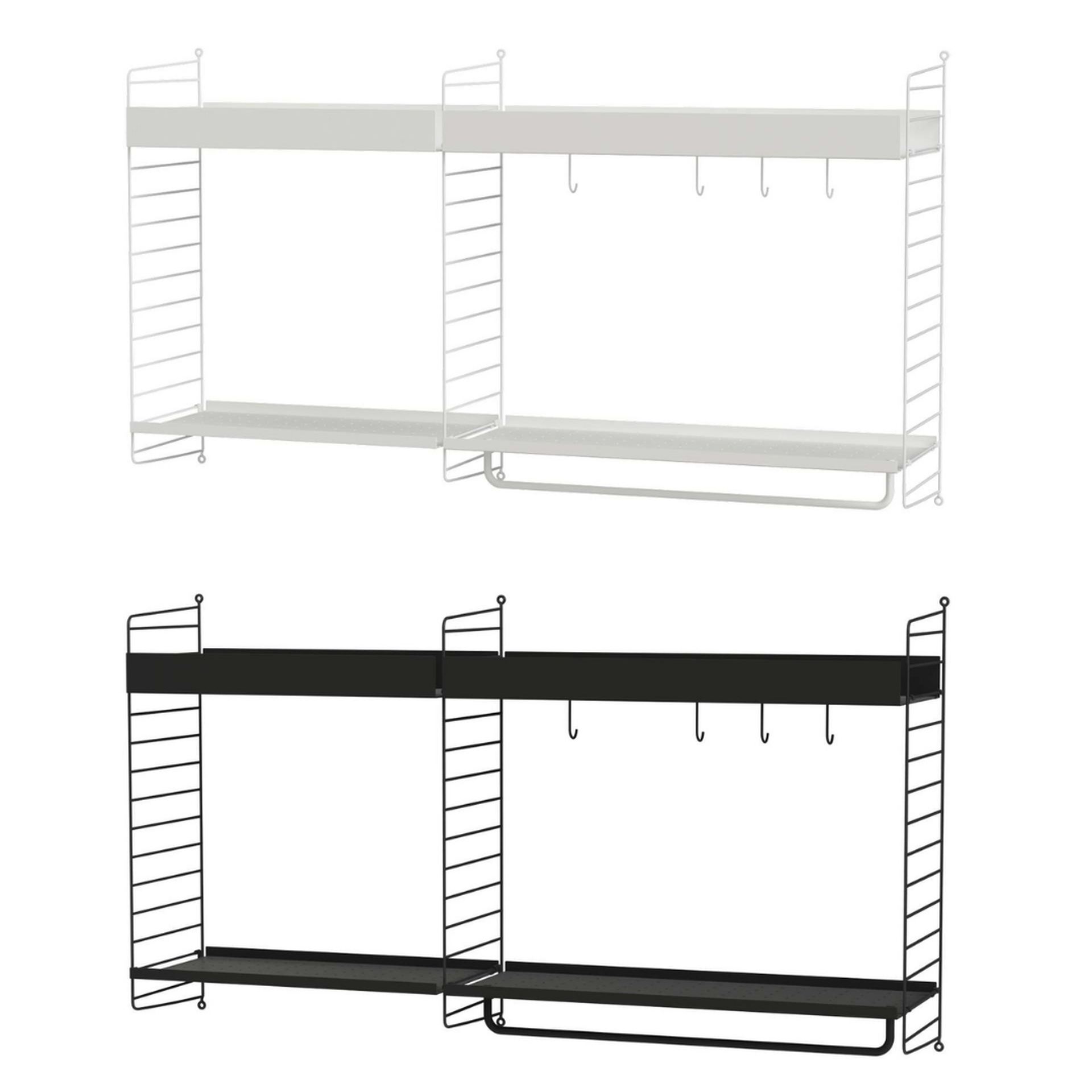 Funktionales Wandregal Funktionales Wandregal Schwarz