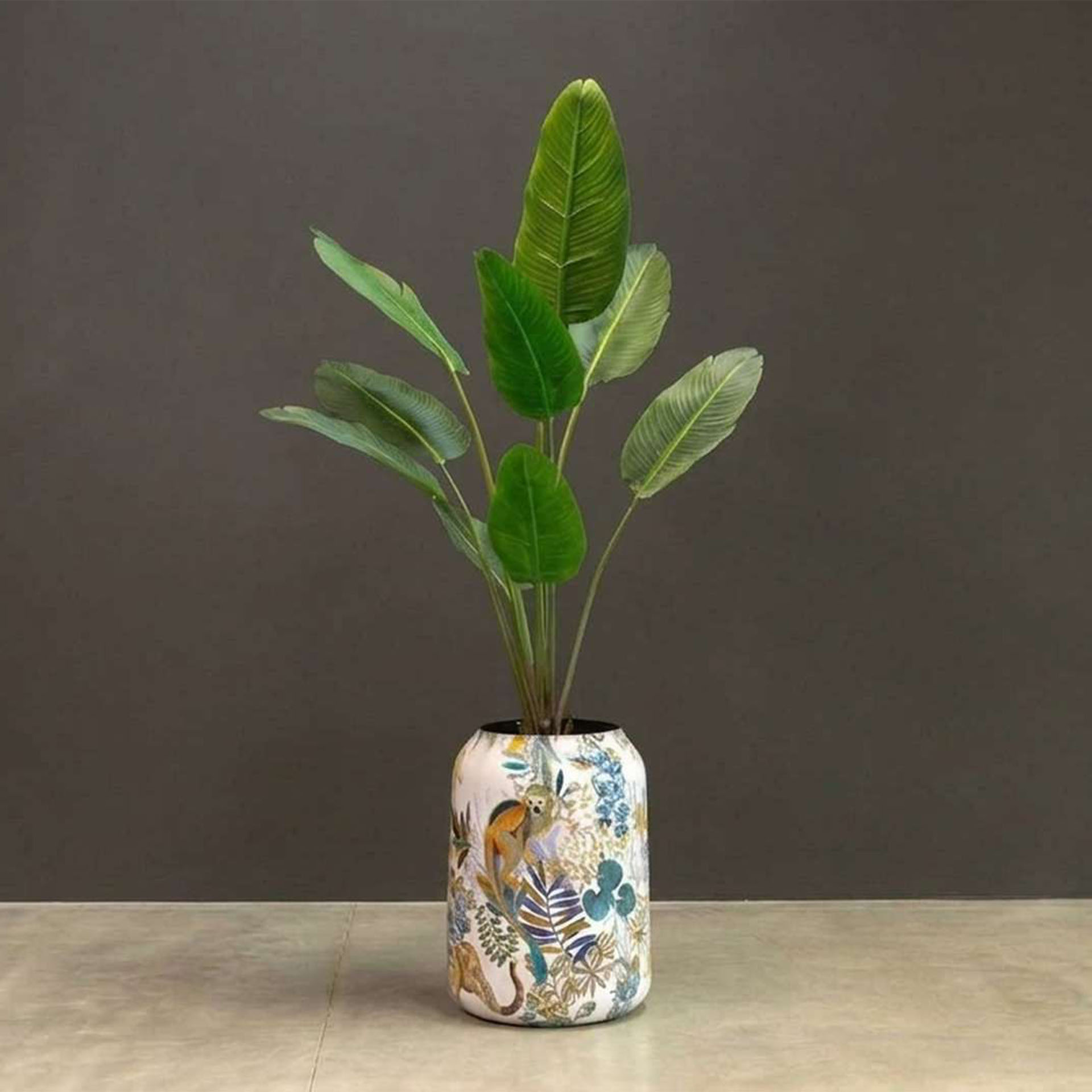 Kunstpflanze mit Topf Strelitzie Cobalt Jungle 160 cm
