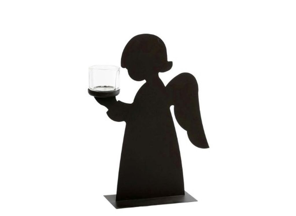 Engel mit Glas Eisen H 35 cm Engel mit Glas Eisen H 35 cm