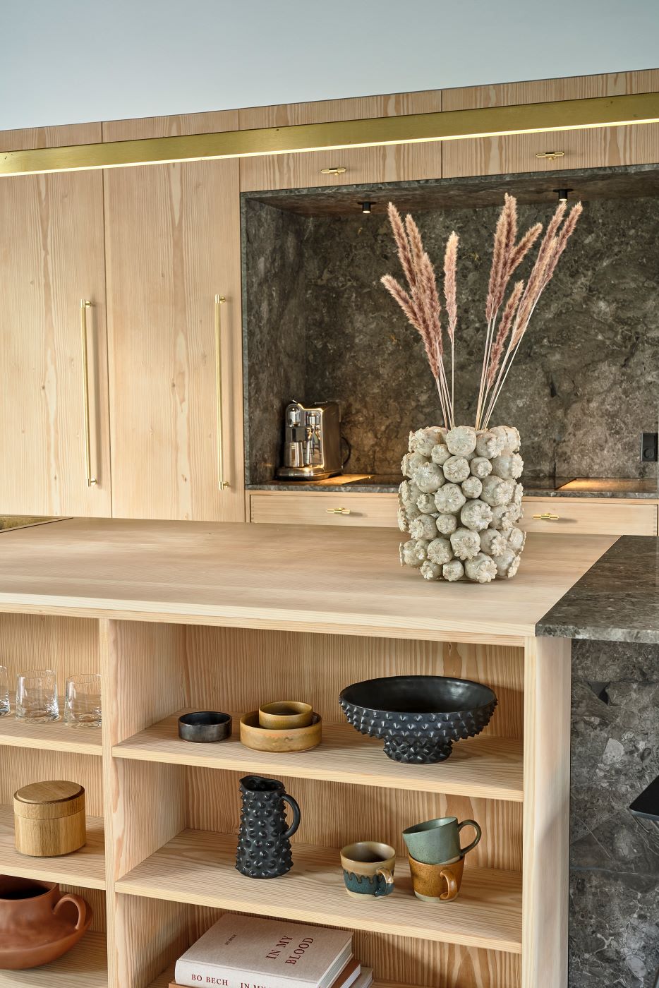 Vase/Übertopf Elha Steingut