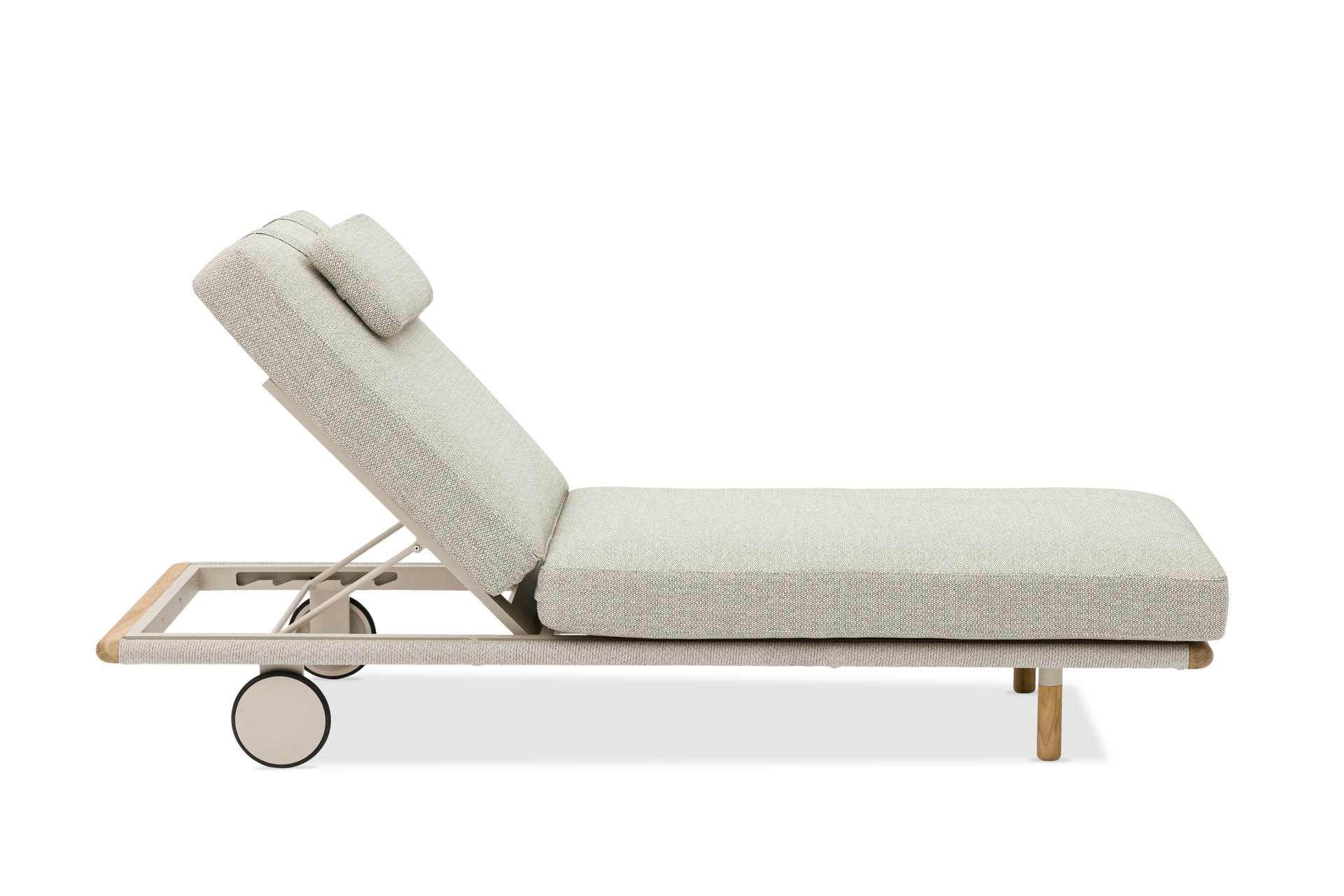 Haven komfortabler Liegestuhl Mokka