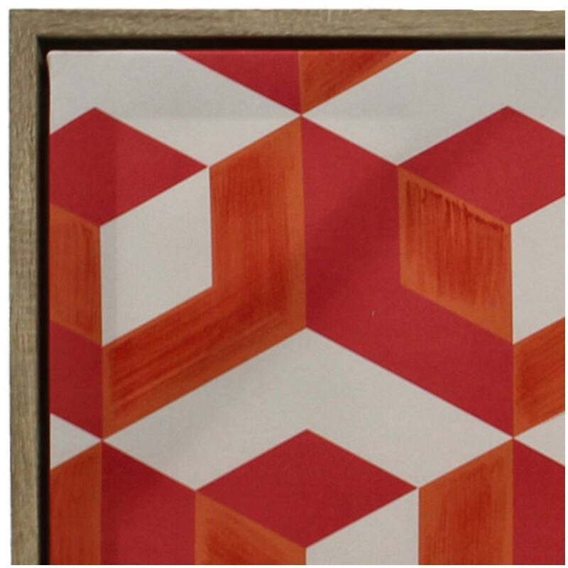Geometrische Leinwand Orange 60x3cm