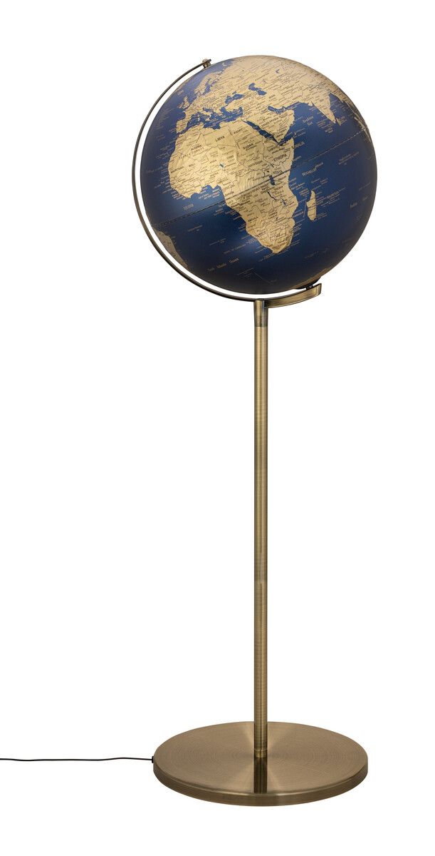 Standglobus "SOJUS LIGHT" gold/dunkelblau antikgolden gebürstet Standglobus "SOJUS LIGHT" gold/dunkelblau antikgolden gebürstet