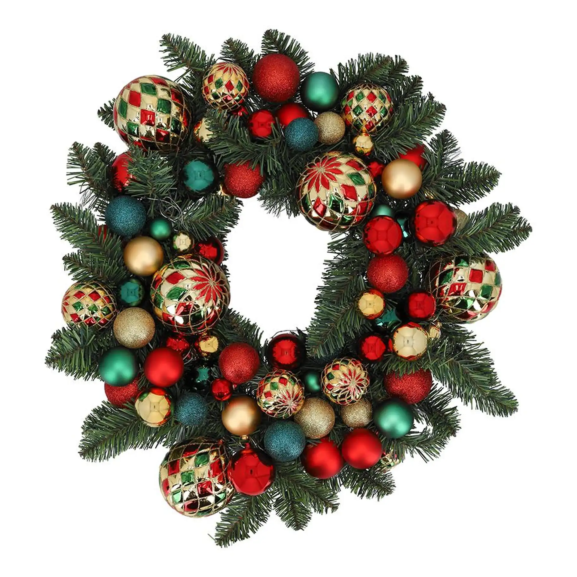 LED Weihnachtskranz geschmückt Ø 60 cm 261257_1.webp LED Weihnachtskranz geschmückt Ø 60 cm