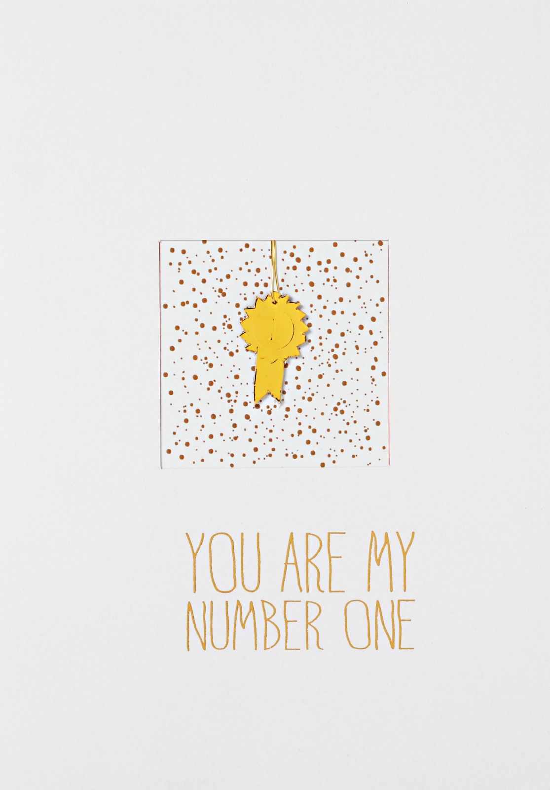 Fensterkarte "You are my number one" Fensterkarte "You are my number one"