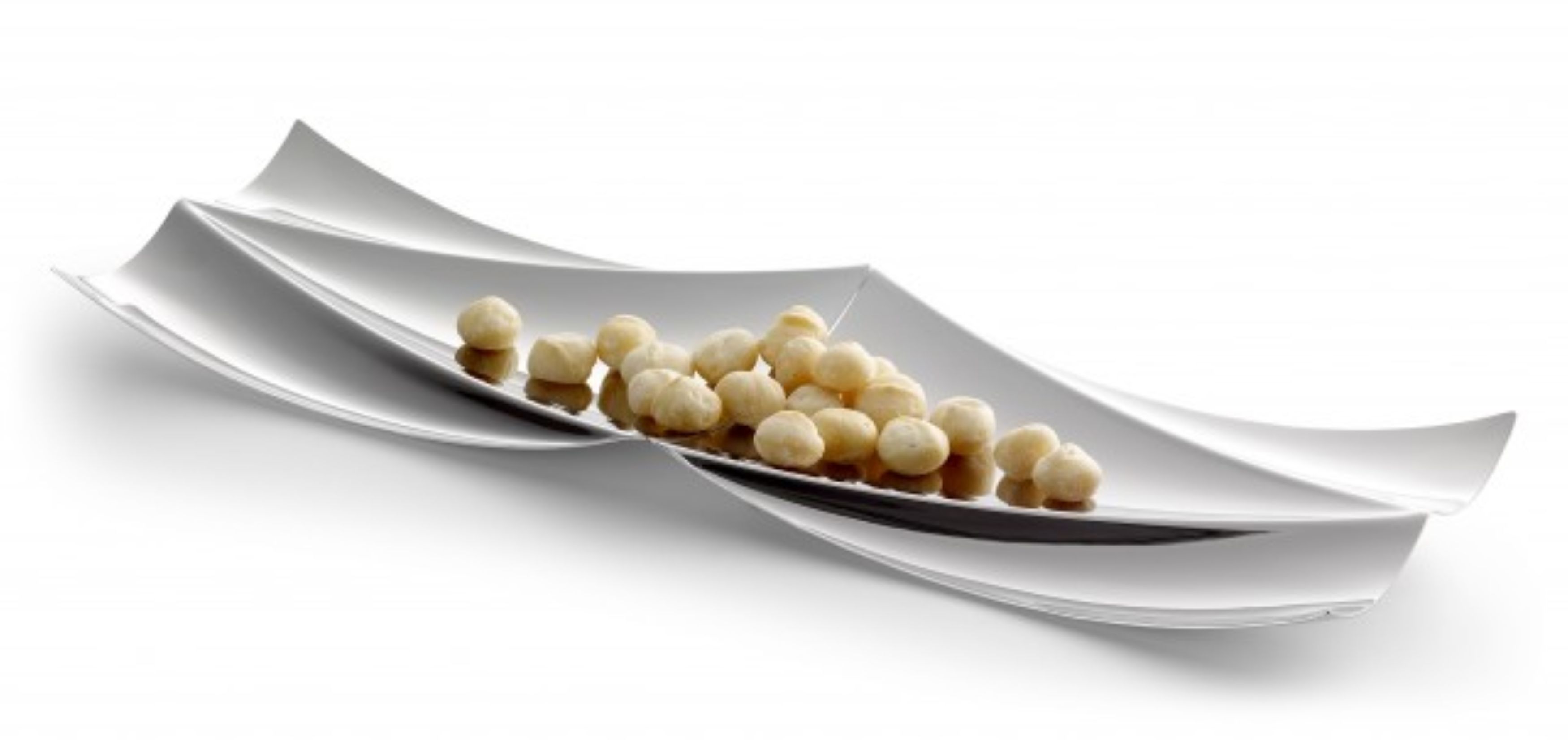 Elbharmonie Konfektschale silber 2 Stk.