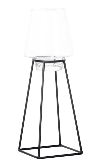 Cascia Standwindlicht aus robustem Eisen – dekoratives Windlicht für Zuhause, Höhe 55 cm