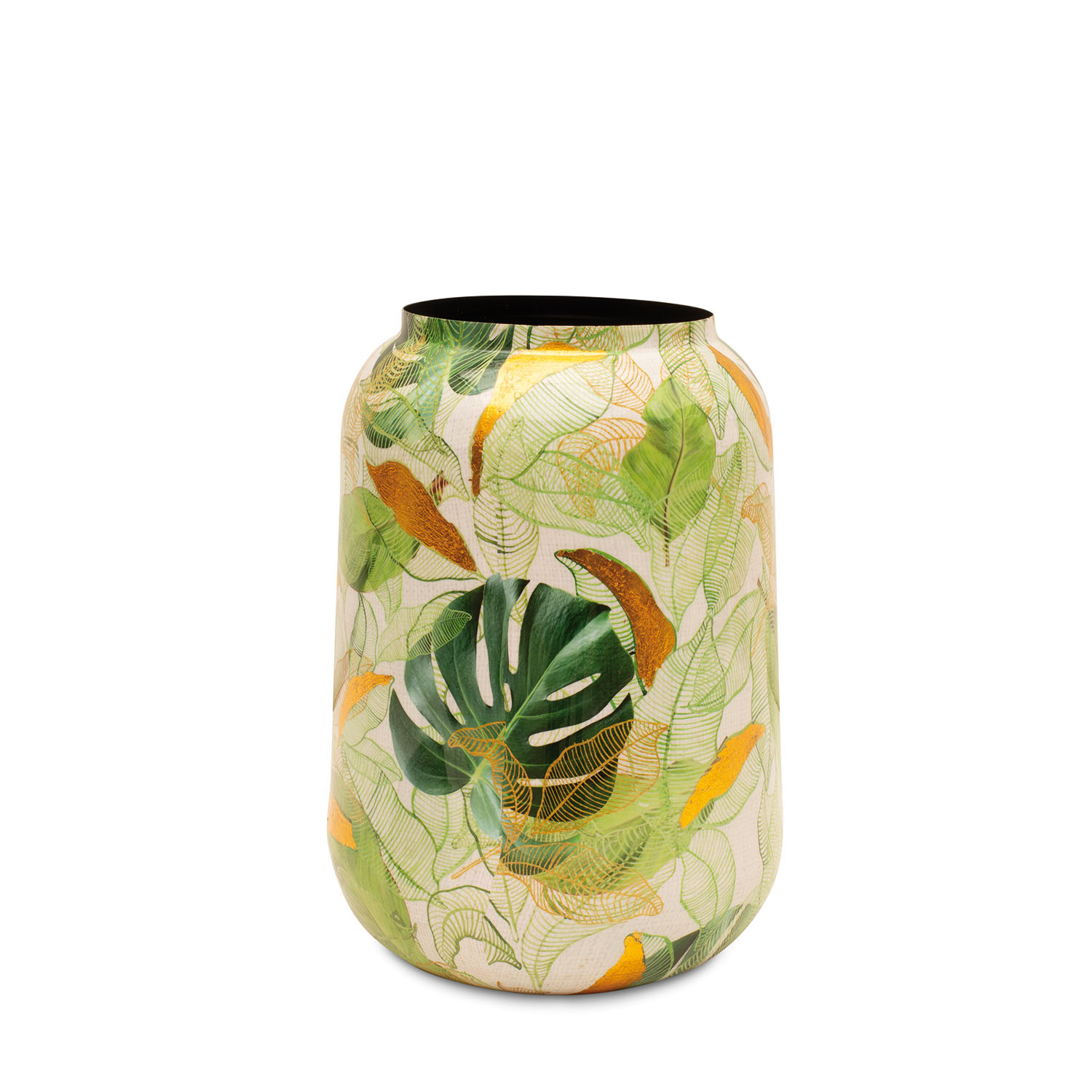 Lush Pflanzgefäß mit floralem Muster Ø 30 cm, Höhe 43 cm Lush Pflanzgefäß mit floralem Muster Ø 30 cm, Höhe 43 cm