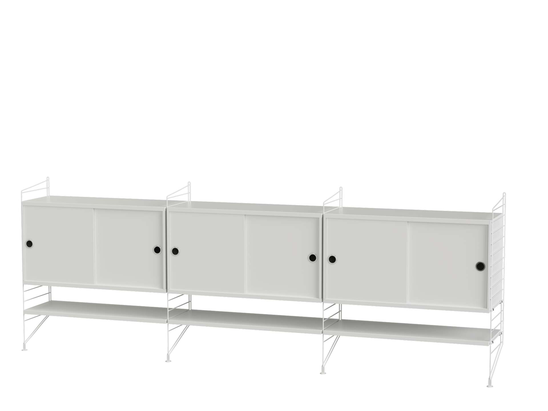 Sideboard Kommode mit Regalböden Weiß Weiß Sideboard Kommode mit Regalböden Weiß Weiß