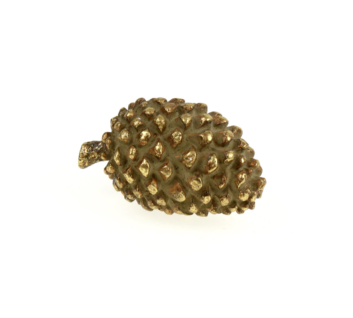 Deko Zapfen braun/gold 7x8x12cm Deko Zapfen braun/gold 7x8x12cm