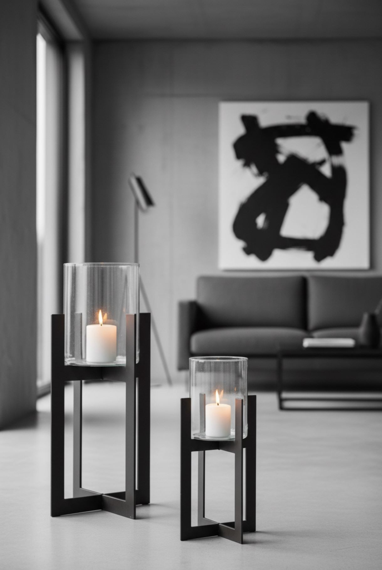 Windlicht Bolton - Elegantes Windlicht aus Eisen, schlichtes & warmes Design für Zuhause Windlicht Bolton - Elegantes Windlicht aus Eisen, schlichtes & warmes Design für Zuhause Höhe 70 cm