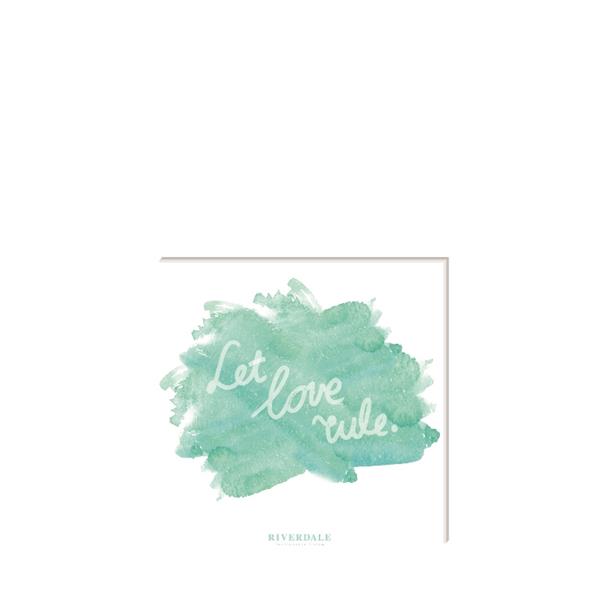 Let Love Rule - Servietten Türkis 20 Stk. Let Love Rule - Servietten Türkis 20 Stk.
