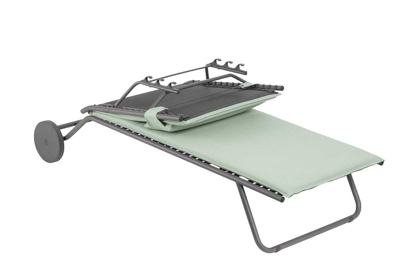 Outdoor Sonnenliege BAYANNE Jade / Gestell Titane