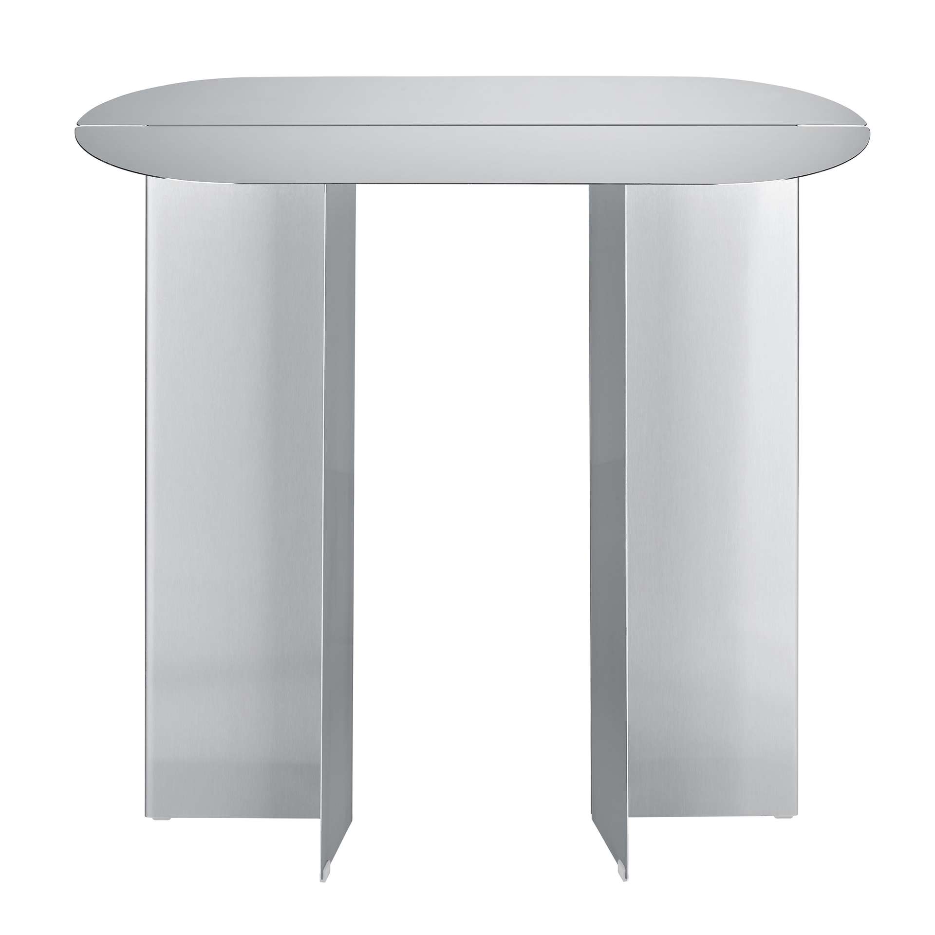 Konsolentisch ORU aus Metall Edelstahl matt günstig online kaufen