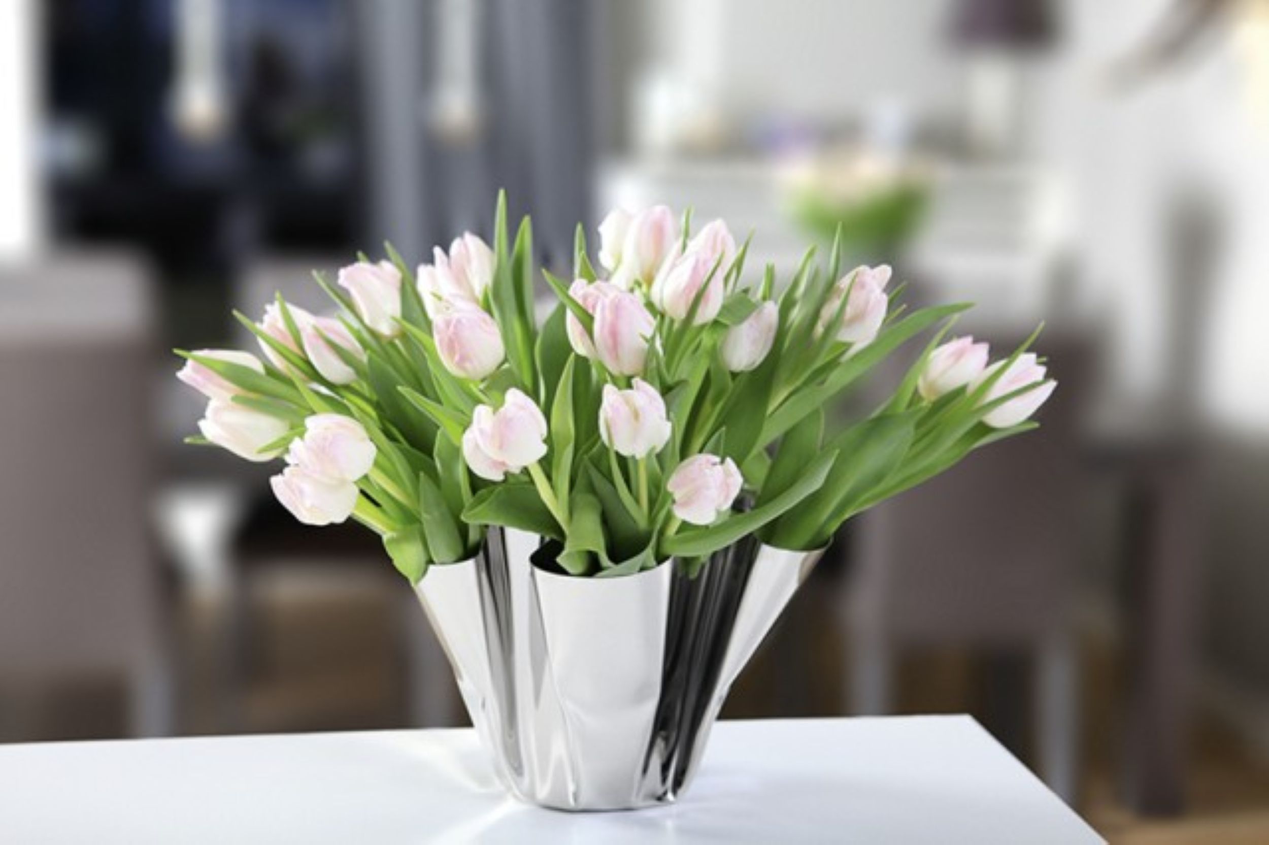 Vase Margeaux Edelstahl